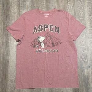 Snoopy and Woodstock Aspen Colorado men’s short sleeve shirt size XL or L